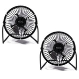 COMBO 2 VENTILADOR PORTATIL ESCRITORIO 4 PUL 10CM USB