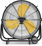 VENTILADOR INDUSTRIAL PISO TAURUS COLOSAL 24 PUL 3 VEL RUEDA